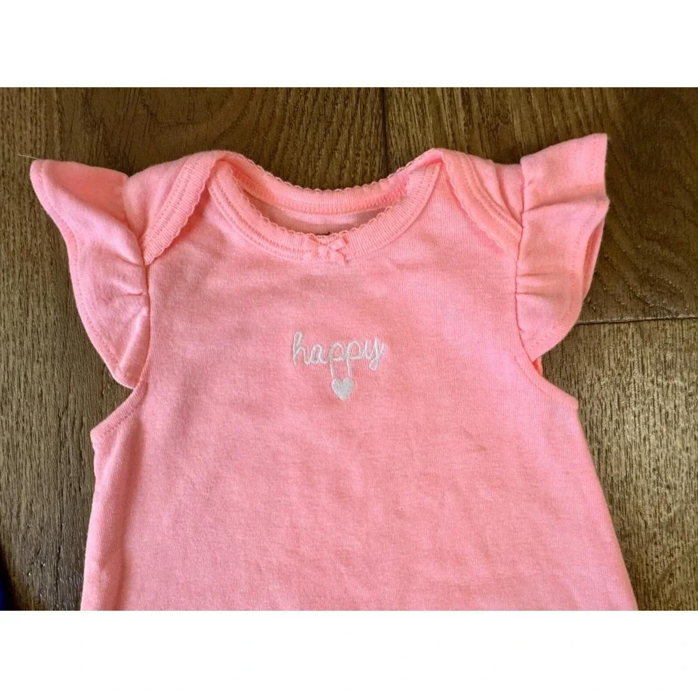 Carters Baby Girl Clothes Lot 6 Months Romper‎ Summer Outfits Lot Happy Kindness